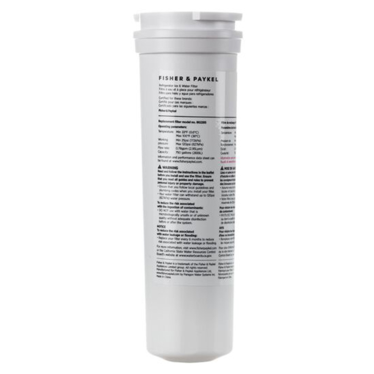 Fisher & Paykel Water Filter 862285