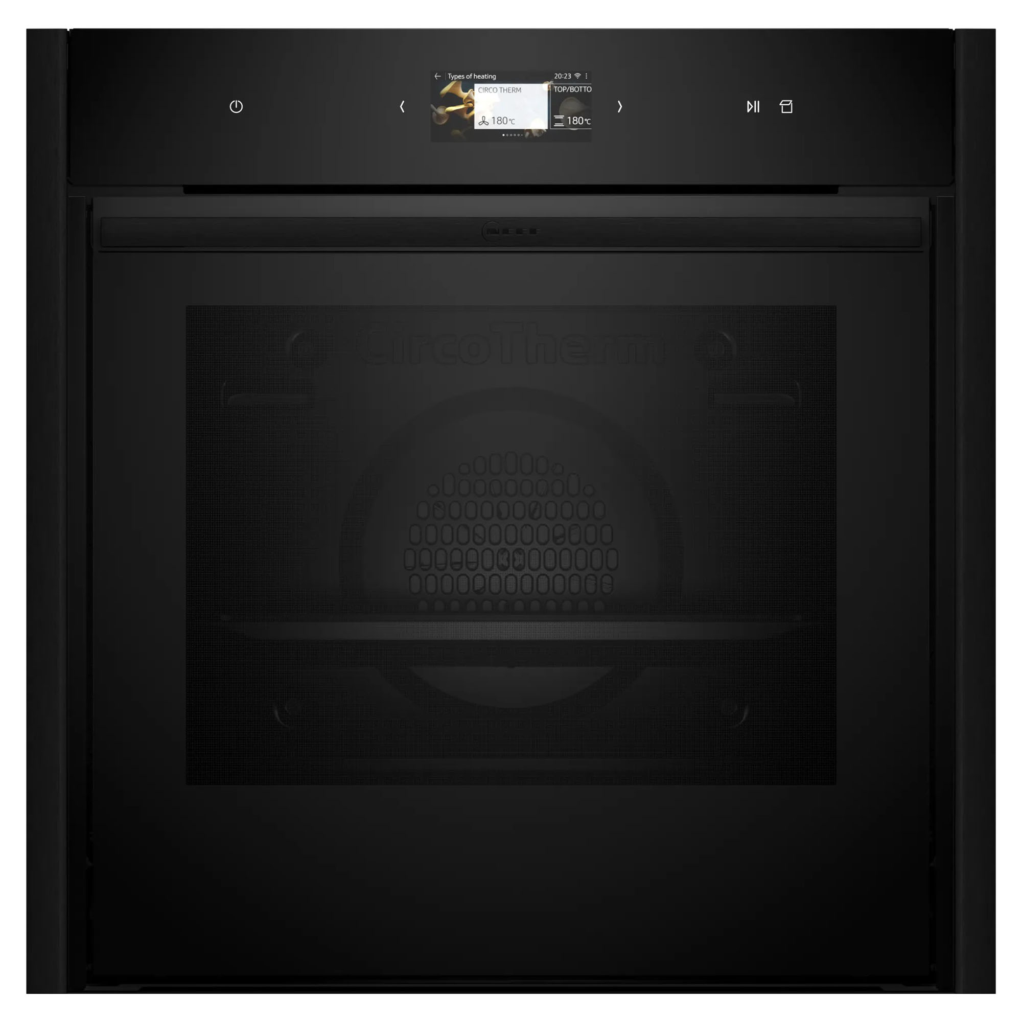 Neff Pyrolytic Slide & Hide® Oven + Added Steam with Deep Black Side Trims / Handle B69VS73Y0A-DB