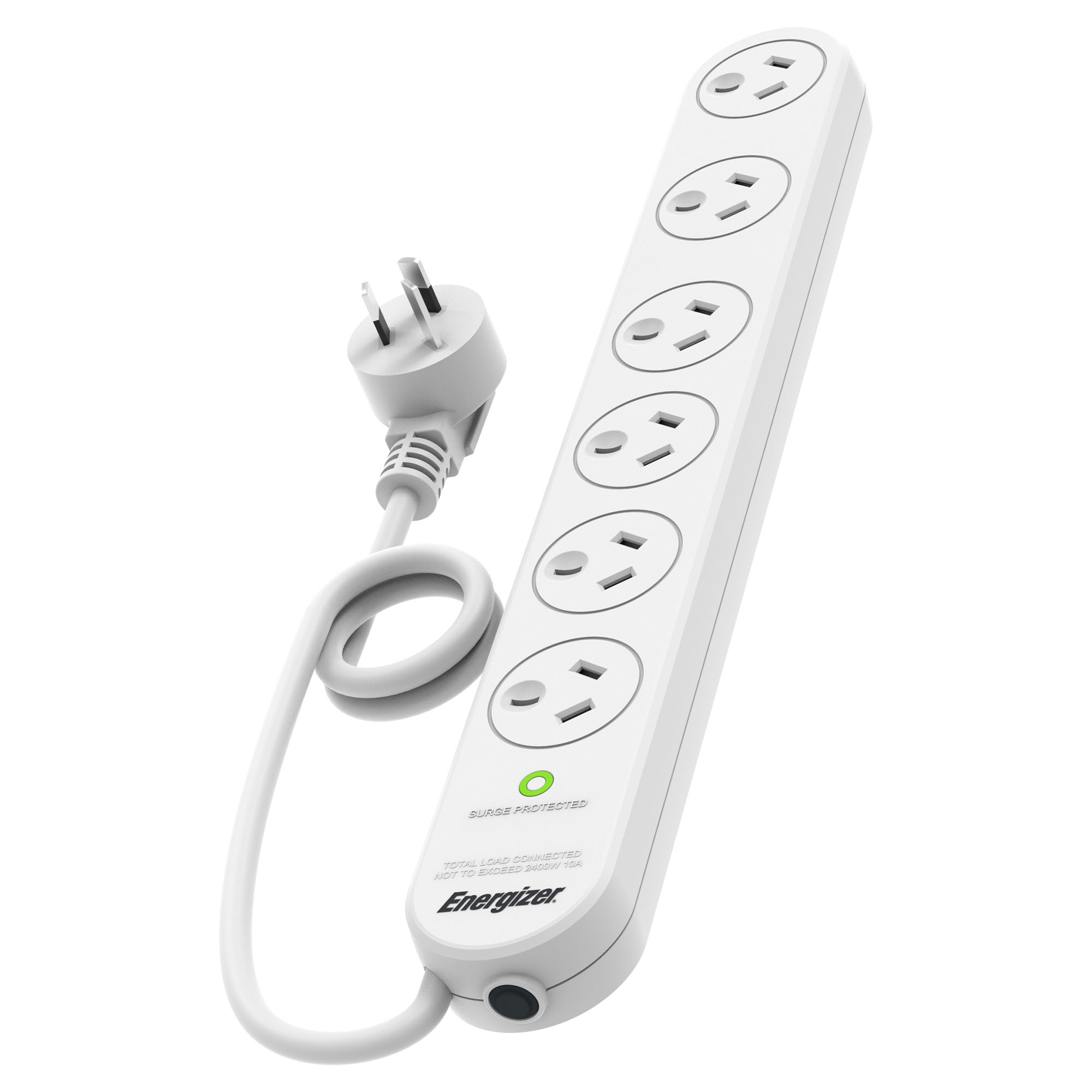 Energizer 6 Outlet Power Surge Protector, White ET6OSPSW. Buy Online