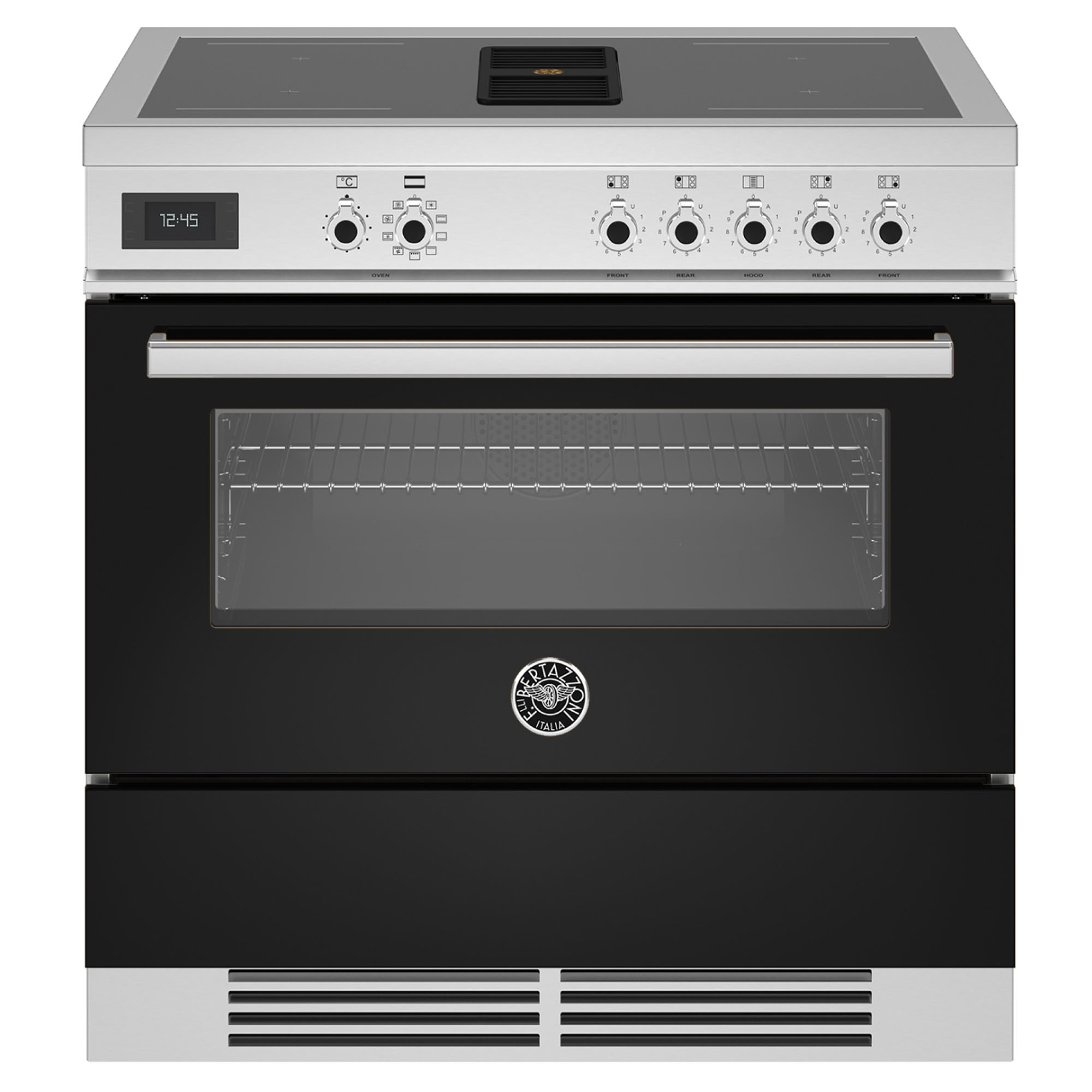 Bertazzoni 900mm Air-Tec 3 in 1 Induction Cooker - Black PROCH94I1ENET