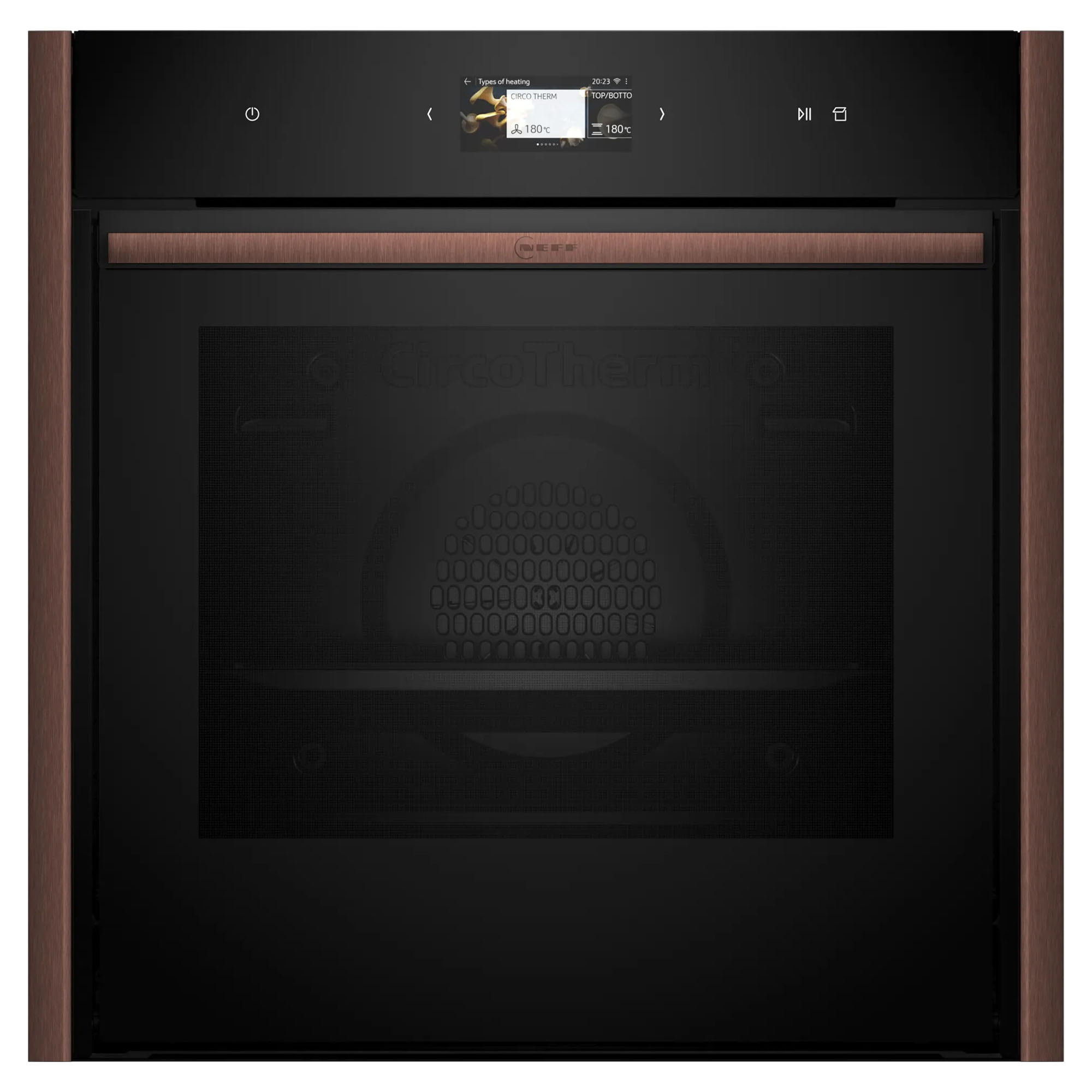 Neff Slide & Hide® Oven with FullSteam with Brushed Bronze Side Trims / Handle B69FS5CY0A-BB