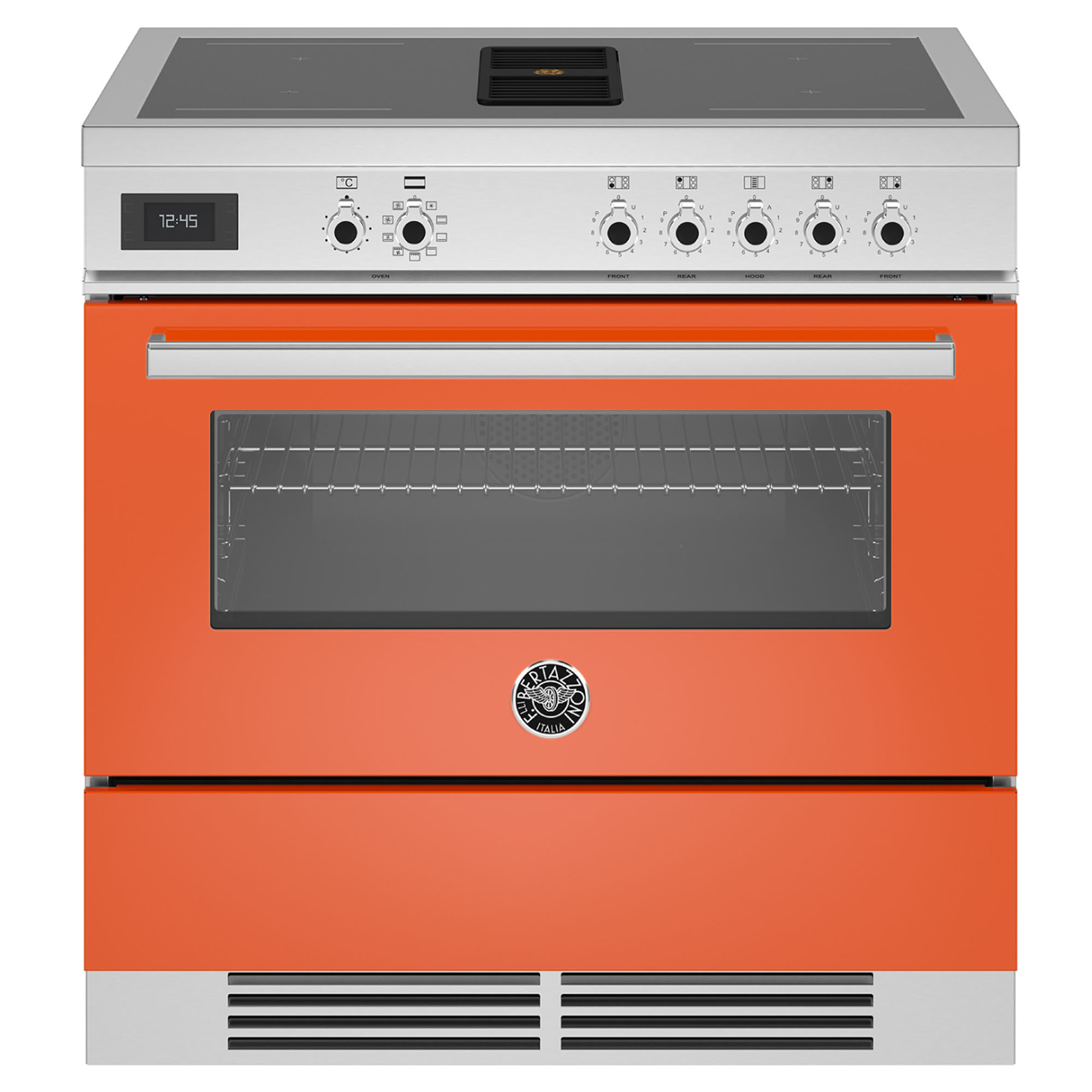 Bertazzoni 900mm Air-Tec 3 in 1 Induction Cooker - Orange PROCH94I1EART