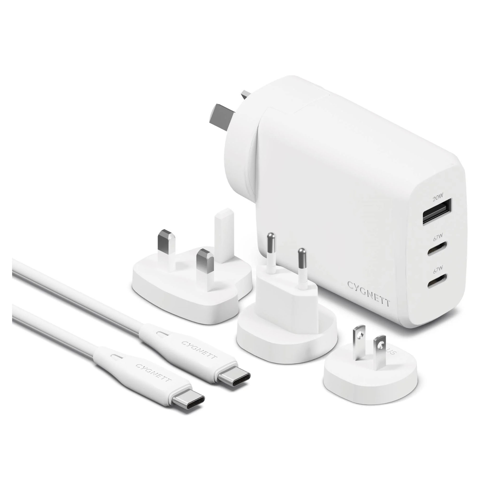Cygnett Voyager 67W Multi Port Travel Wall Charger CY4771PDWCH