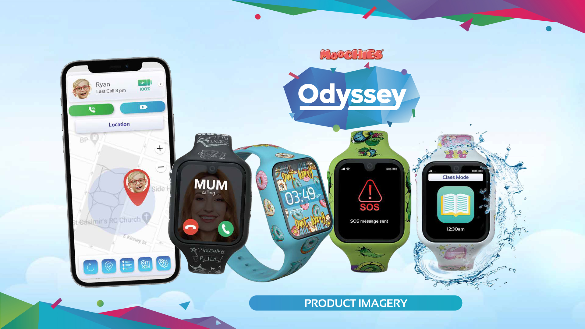 Moochies Odyssey Smartwatch 4G White MW13WHT. Buy Online with