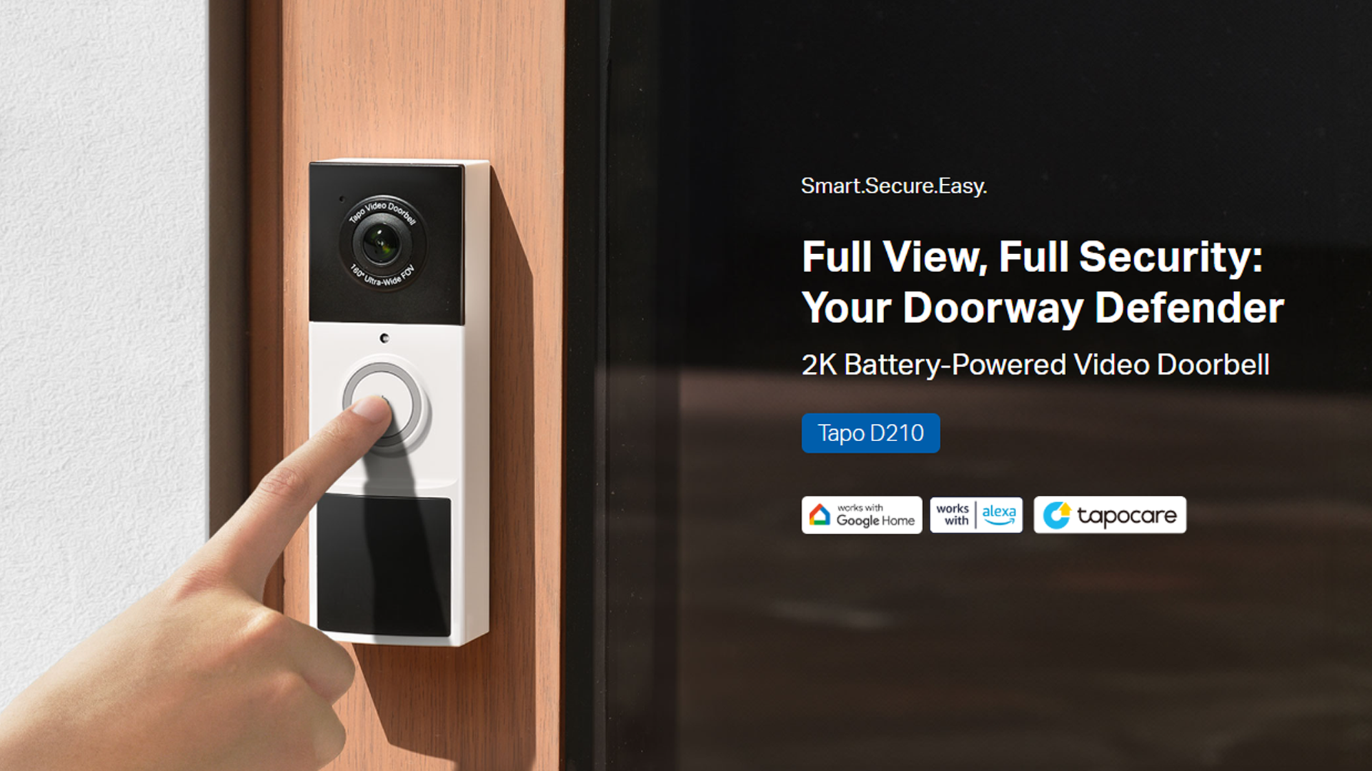 TP-Link Tapo D210 2K Video Doorbell Camera TAPO-D210 Bing Lee