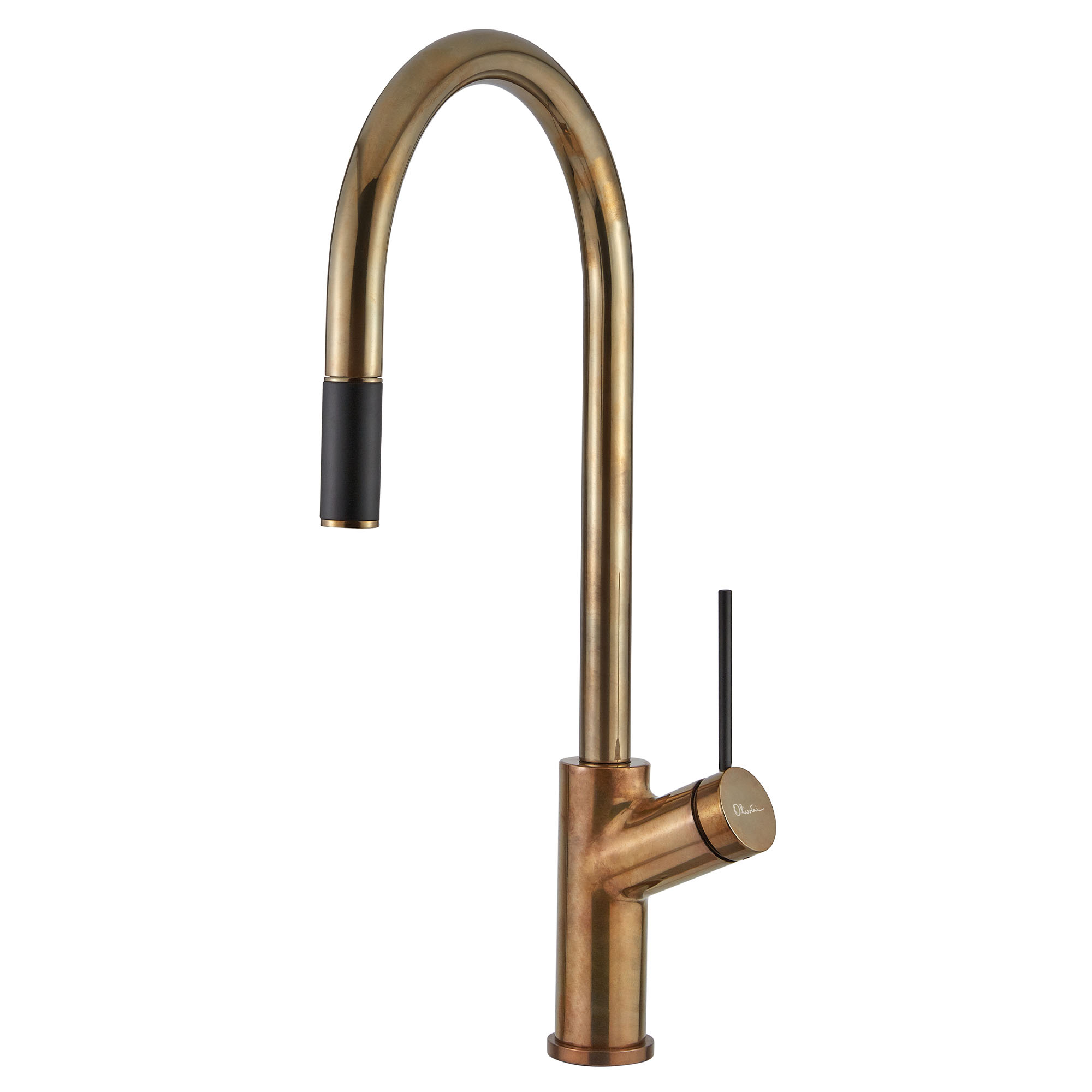 Oliveri Vilo Pull Out Mixer - Natural Brass VT0398B-NB