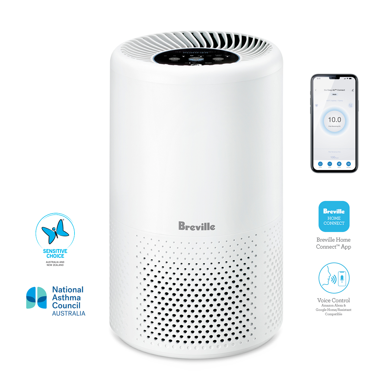 Breville the Easy Air Connect Purifier LAP158WHT Buy Online with