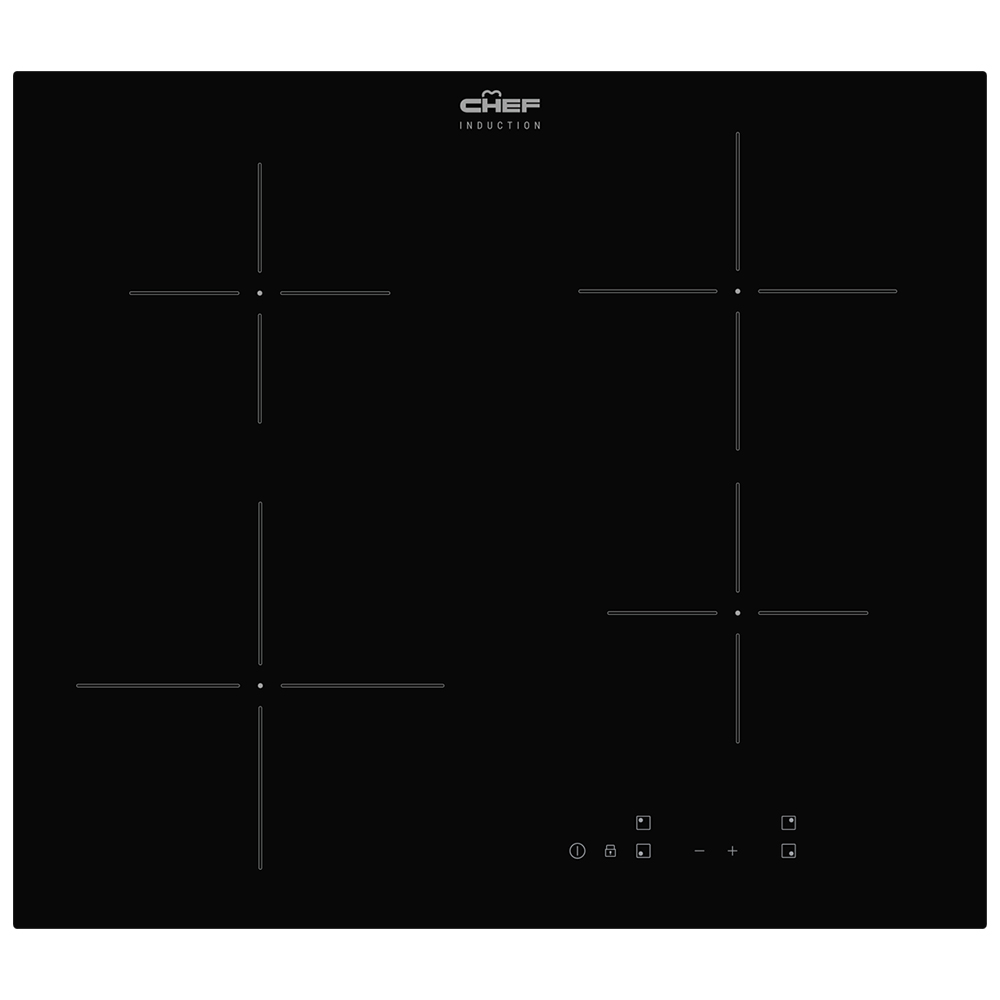 Chef 60cm 4 Zone Induction Cooktop CHI644BC
