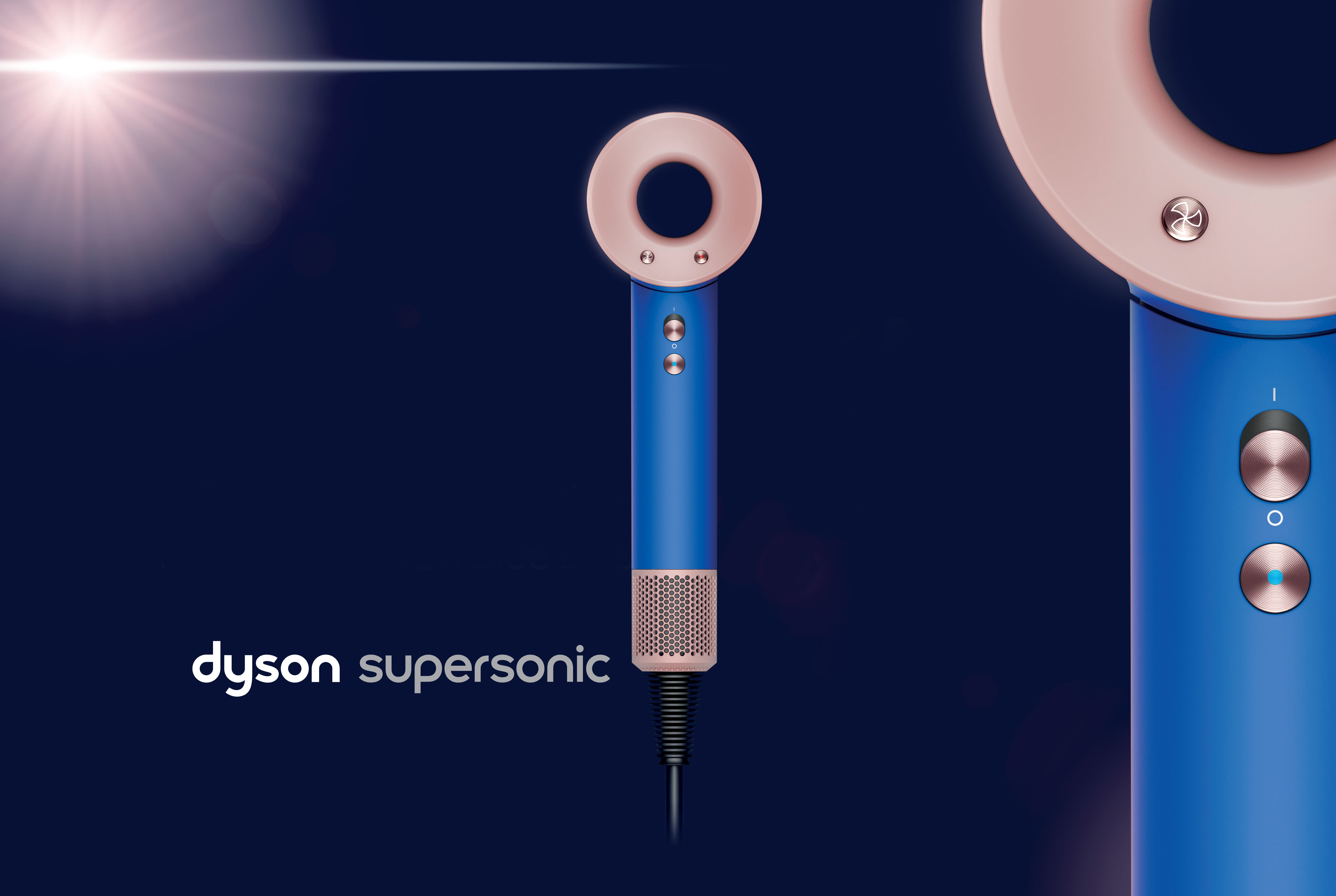 Dyson Supersonic™ Hair Dryer Blue/Blush 46057201. Buy Online with