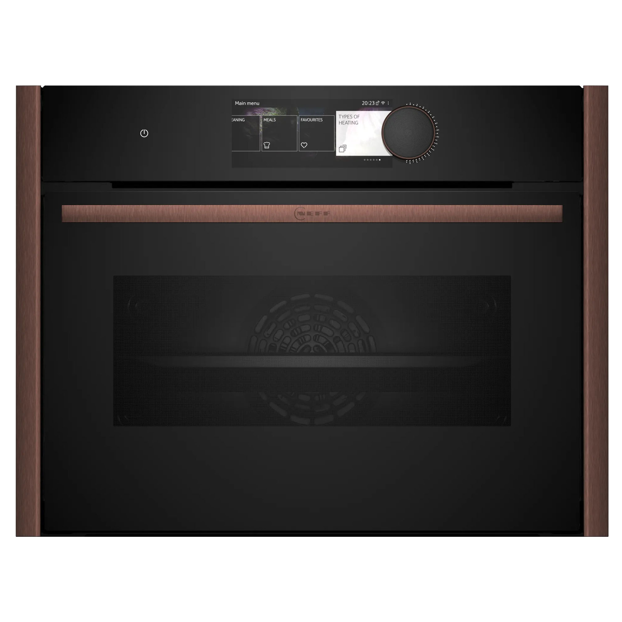 Neff Compact Oven with FullSteam with Brushed Bronze Side Trims / Handle and TwistPad Flex C29FY5CY0-BB