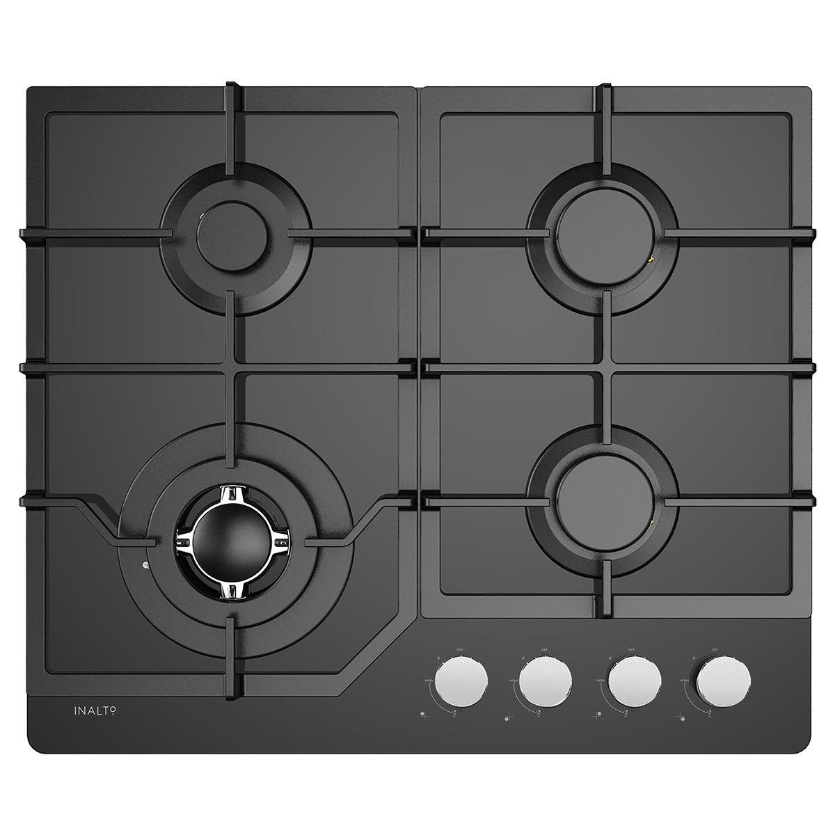 6 burner glass cooktop