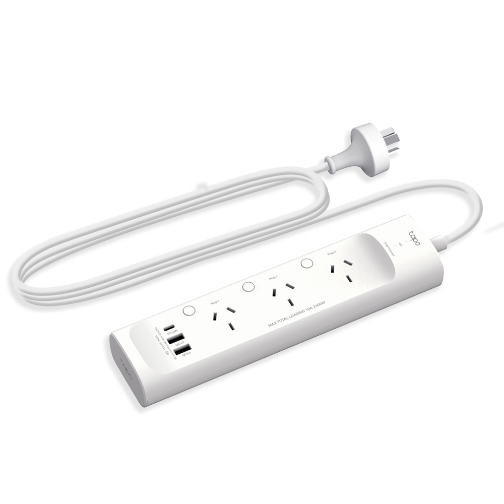 tp-link Smart Wi-Fi Power Strip, 3-Outlets TAPO-P300