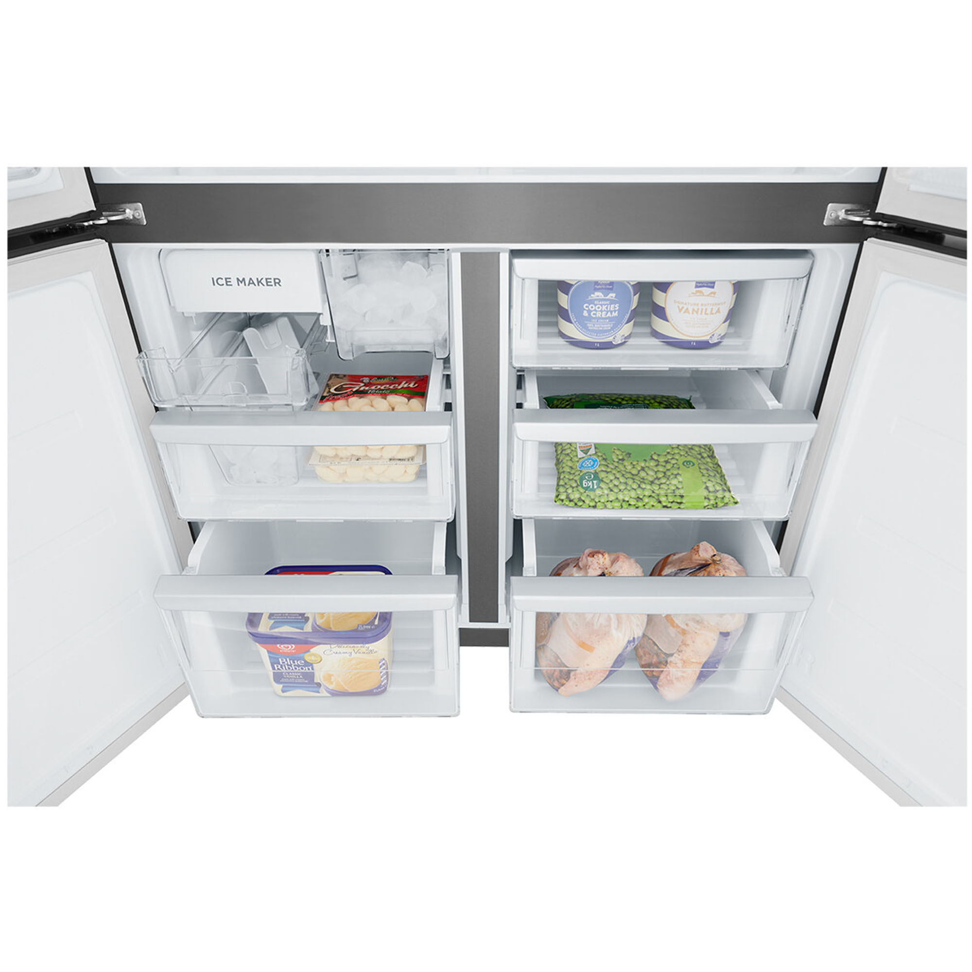 Westinghouse 564L French Quad Door Refrigerator with Non Plumbed Water