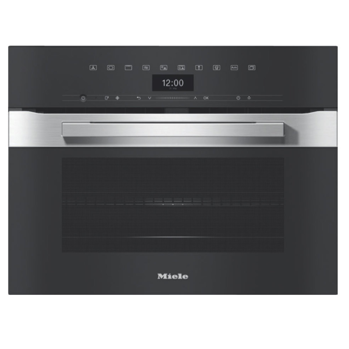 Miele PureLine CleanSteel60cm Speed Oven H7440BM Buy Online with Afterpay & ZipPay Bing Lee