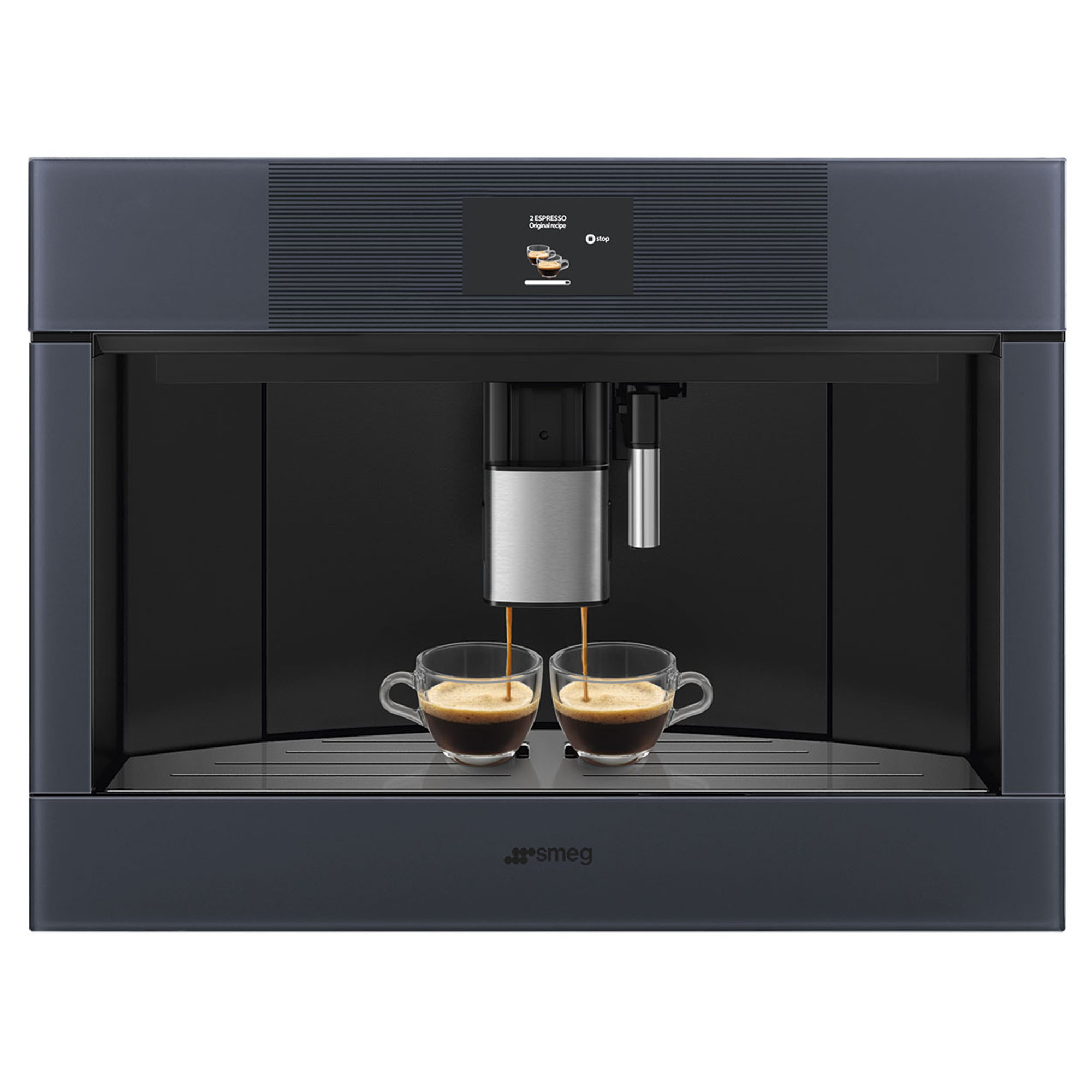 Smeg Linea Compact Builtin Coffee Machine Neptune Grey CMS4104G Buy