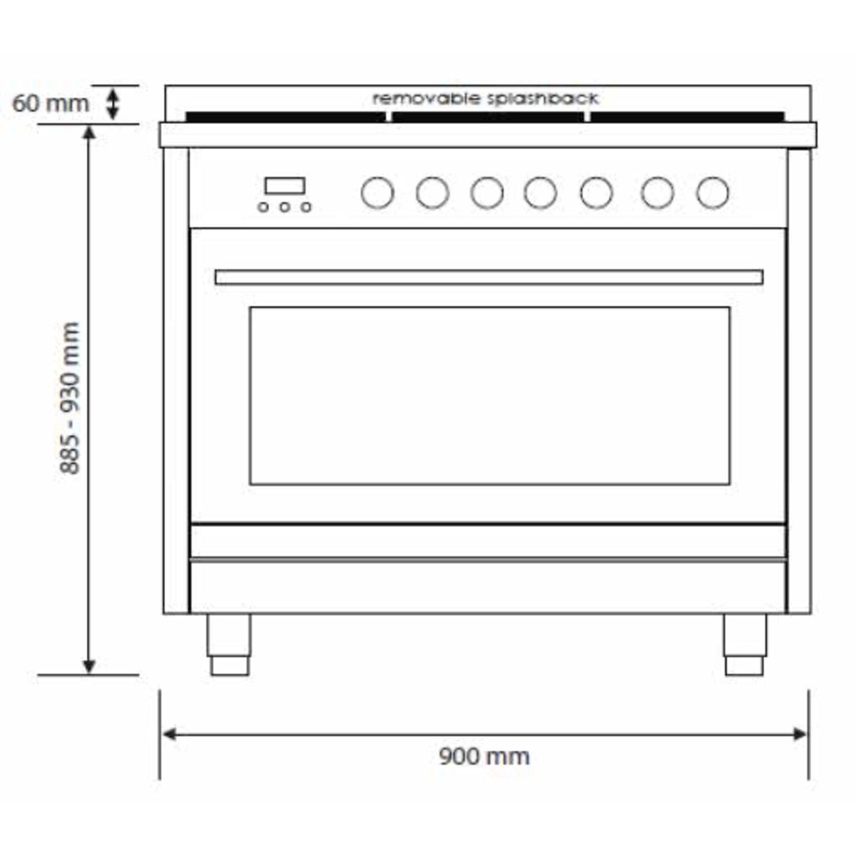 Euromaid 90cm Freestanding Cooker CS9TS. Buy Online with Afterpay