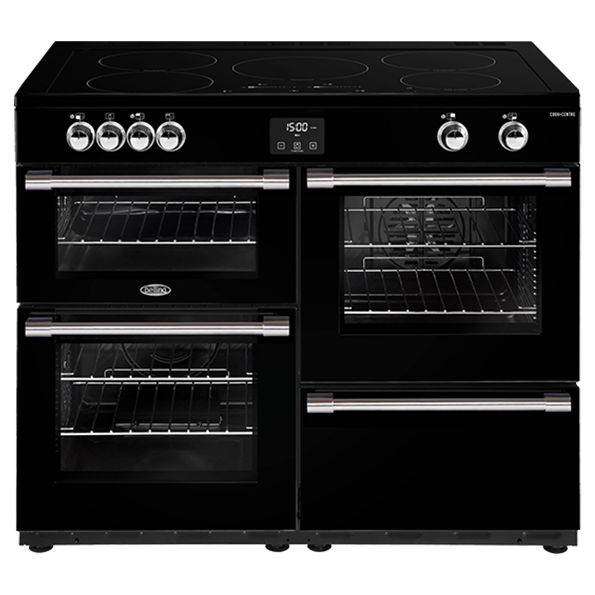 Belling CookCentre Deluxe 110cm Induction Range Cooker Black