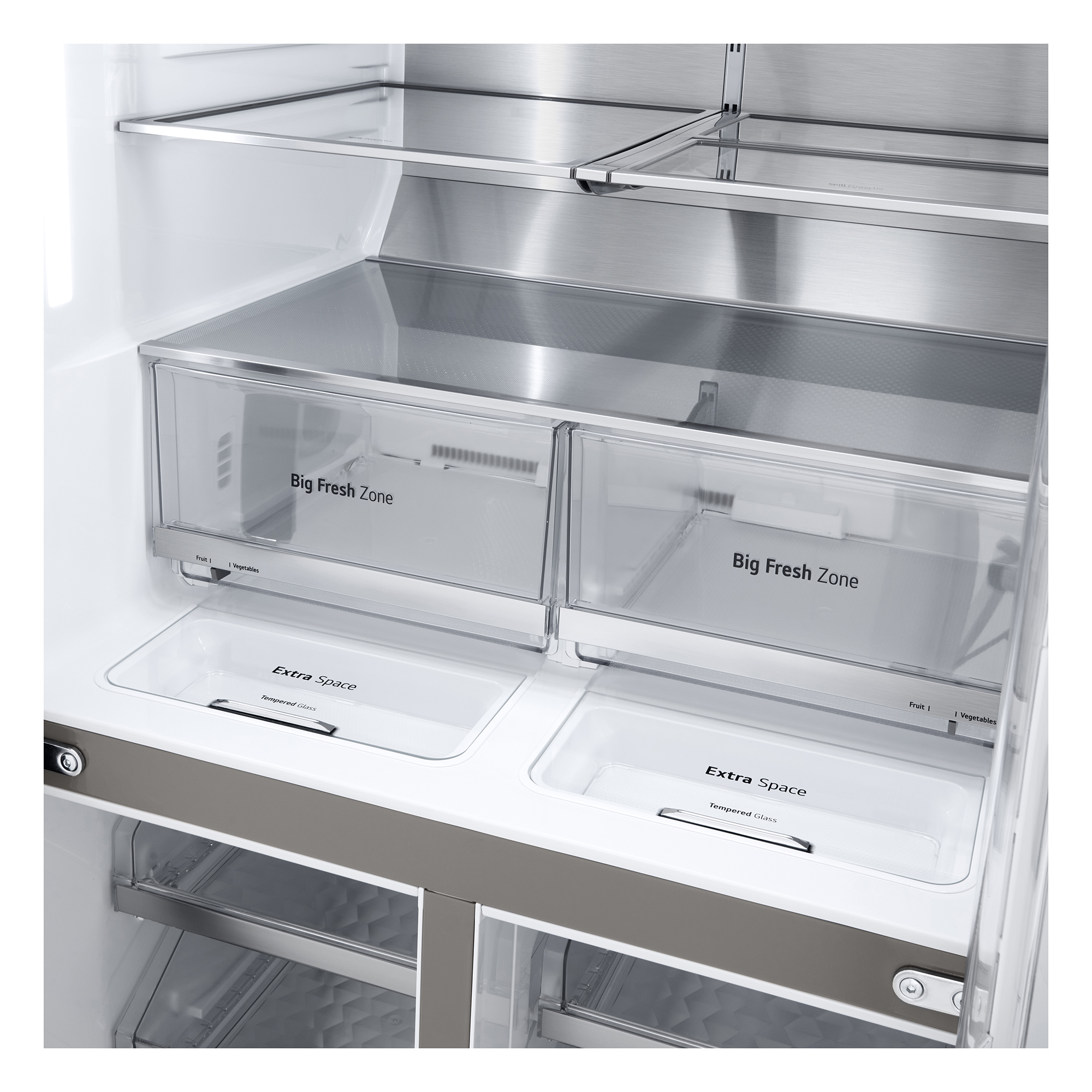 LG 847L French Door Fridge with Instaview DoorInDoor GFV910MBLC