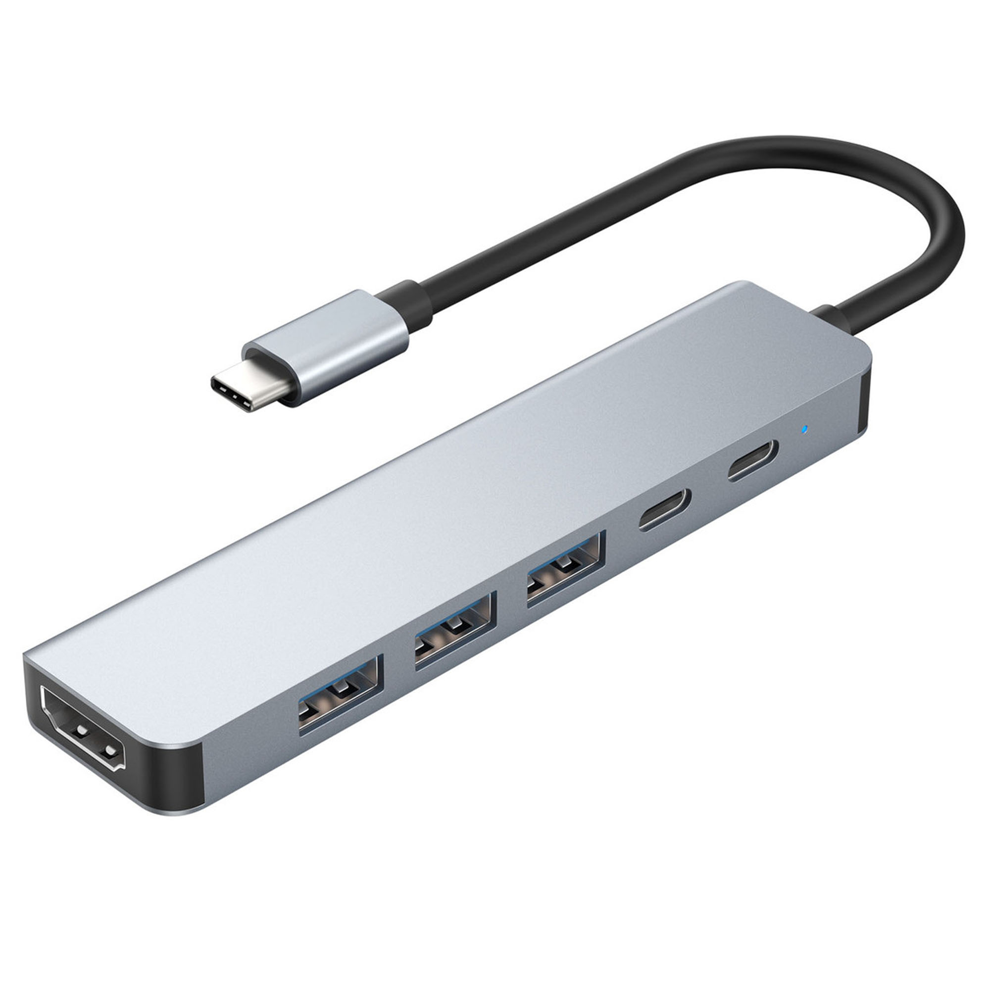 Laser USB-C 6-in-1 Multi-Port Hub PC-HUB601-646