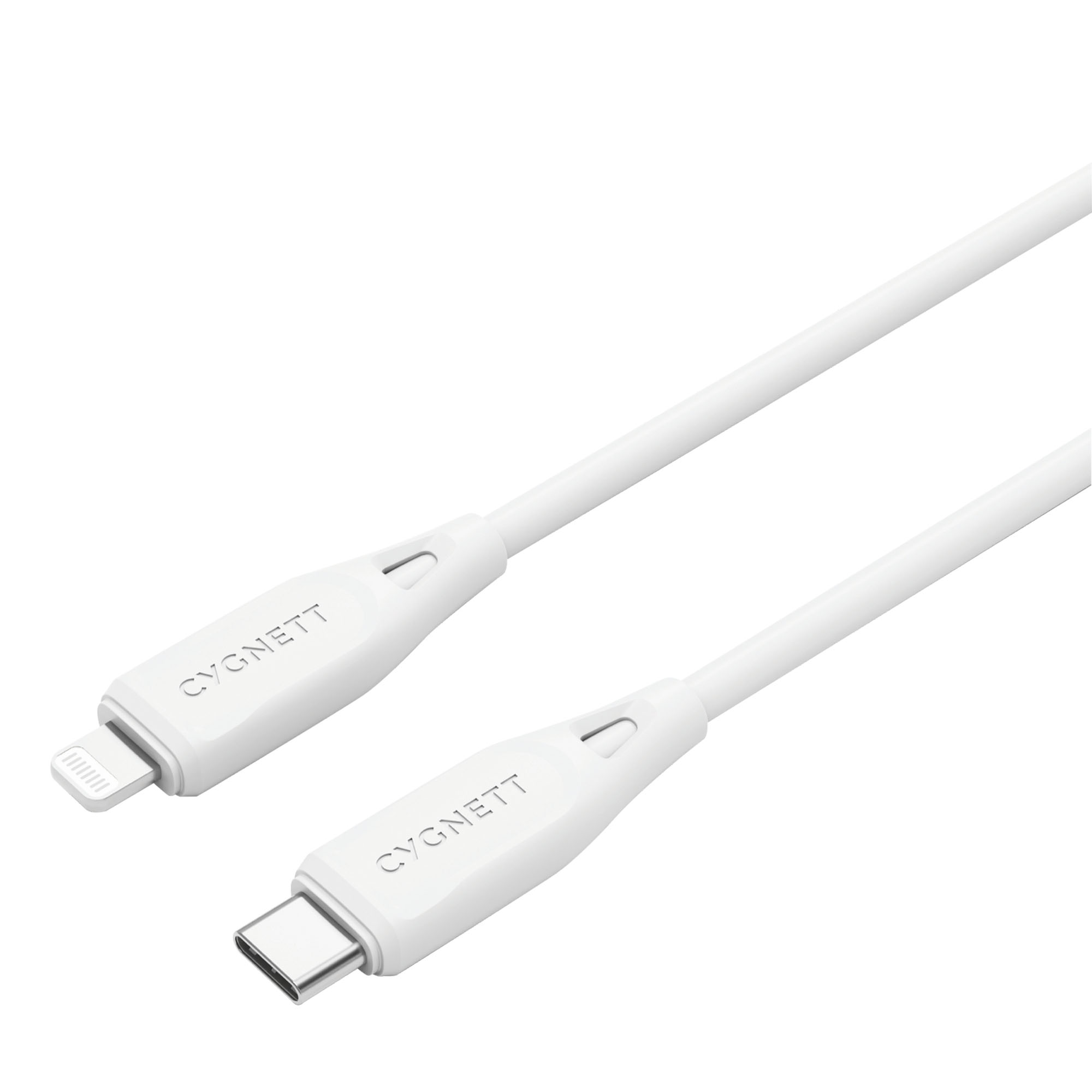 Cygnett Essentials Lightning To USB-C Cable 2m - White CY4698PCCCL