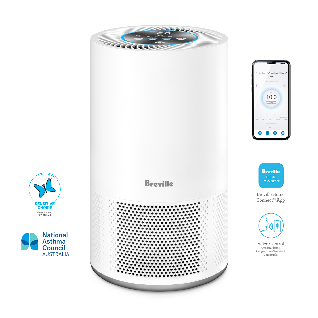 Breville The Smart Air Purifier LAP408WHT Buy Online with Afterpay