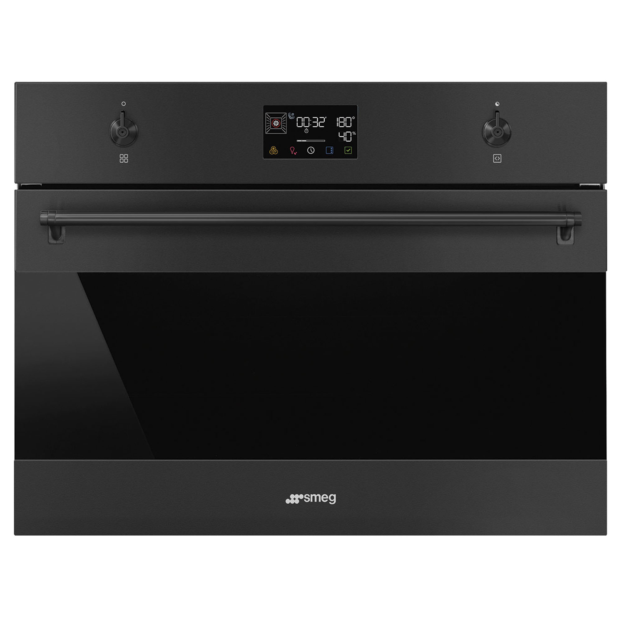 Smeg Compact Classic Steam 100 Oven Matte Black SOA4302S3N. Buy