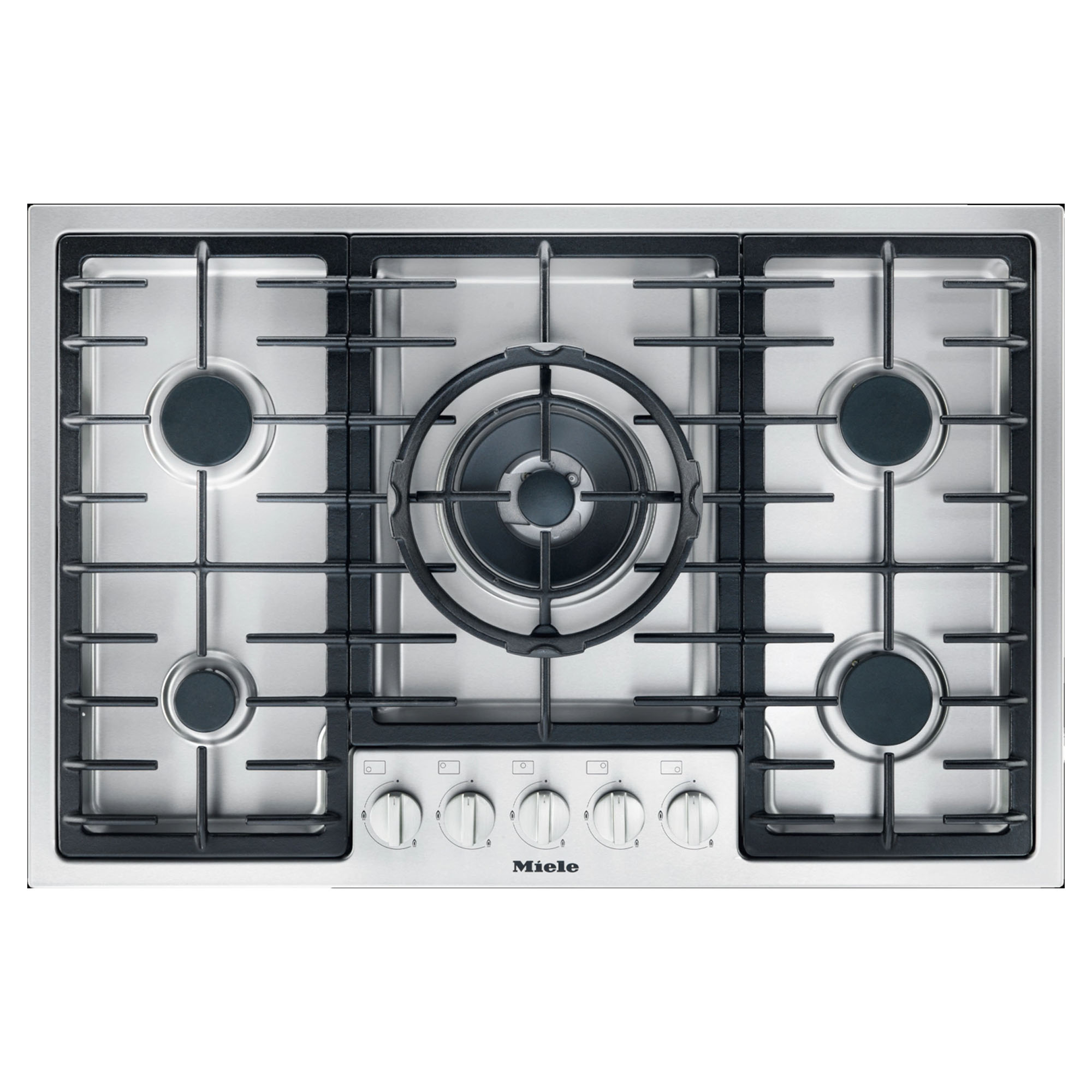 Miele 77cm 5 Burner Gas Cooktop Stainless Steel KM2334G