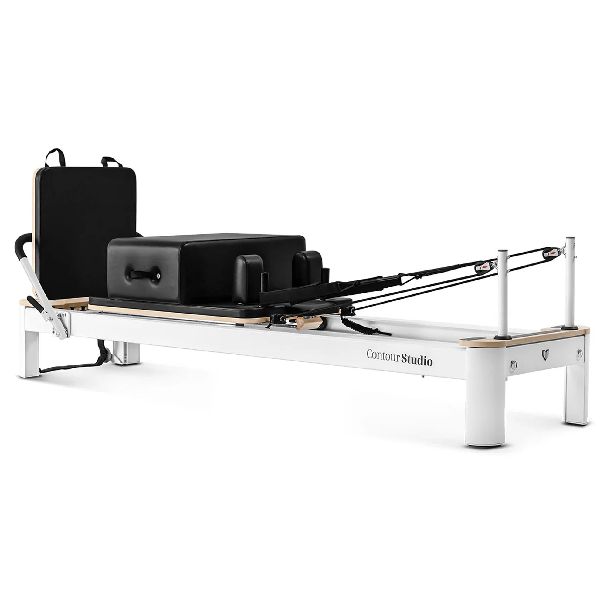 Lifespan Fitness Reformer Contour Studio Commercial Pilates Set - Black LFRF-CONTSTU