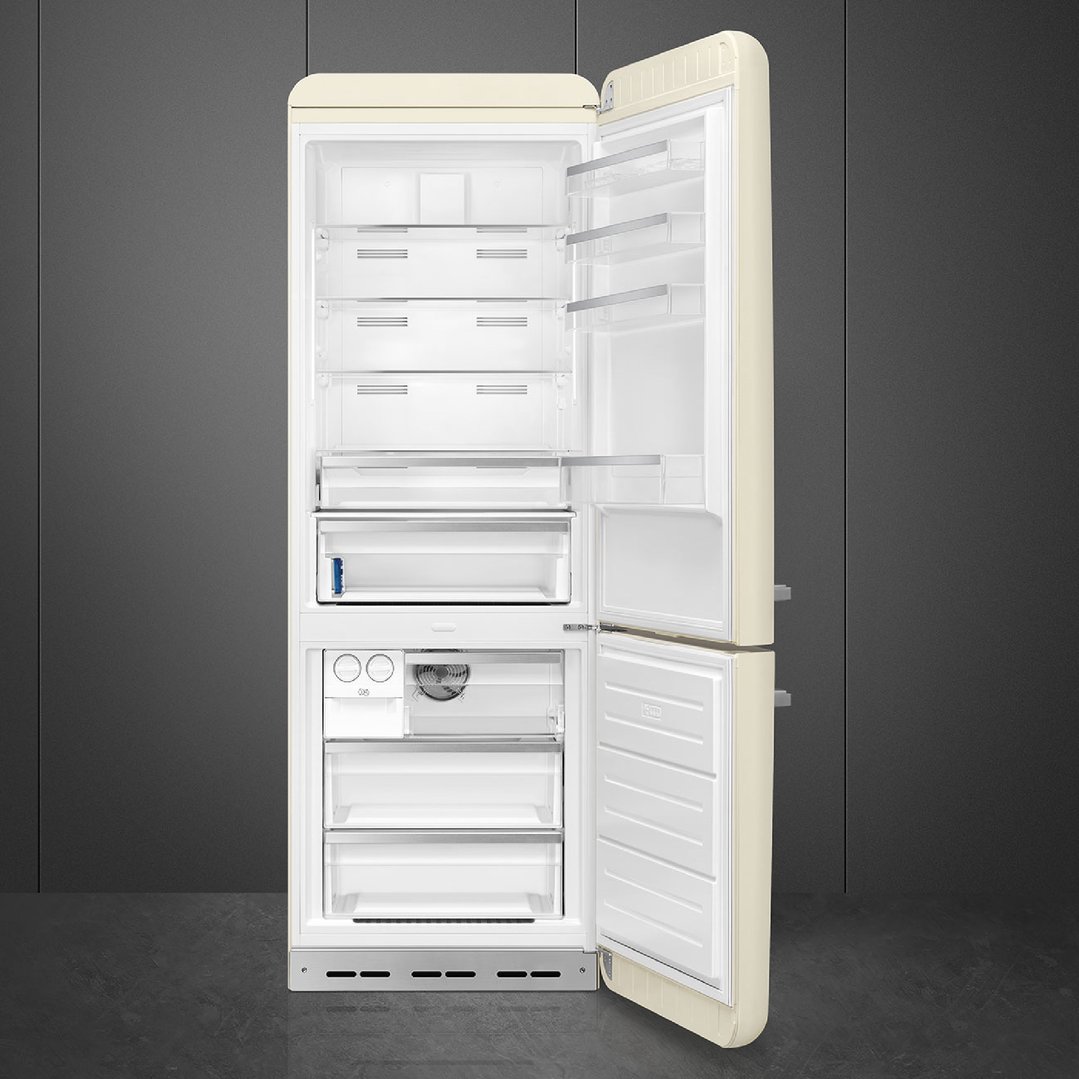 Smeg FAB 38 50’S Style Retro Refrigerator, Right Hand - Cream FAB38RCR5AU