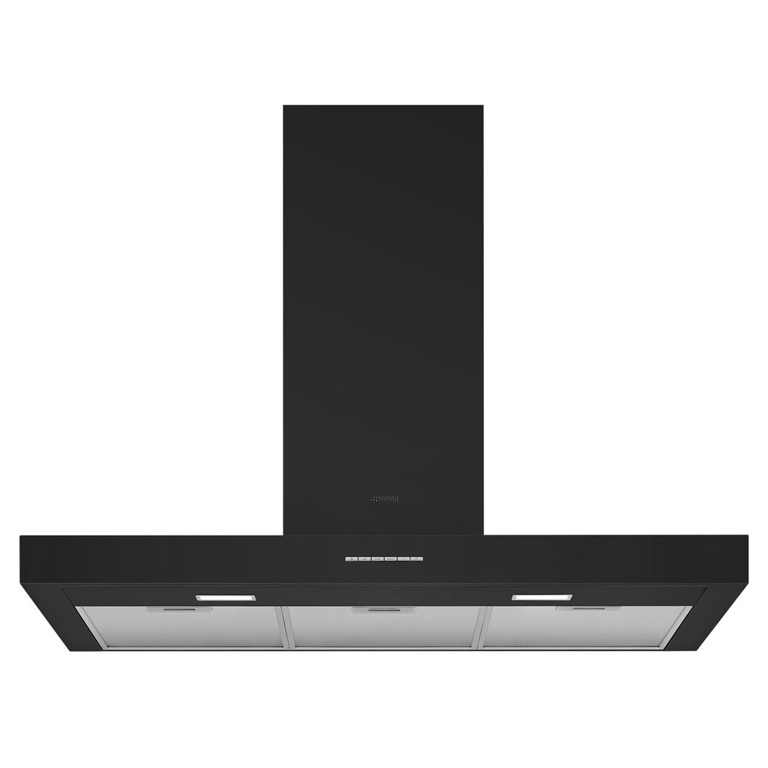 Smeg 90cm T Shaped Canopy Rangehood Black Gloss KBTAU900NE. Buy