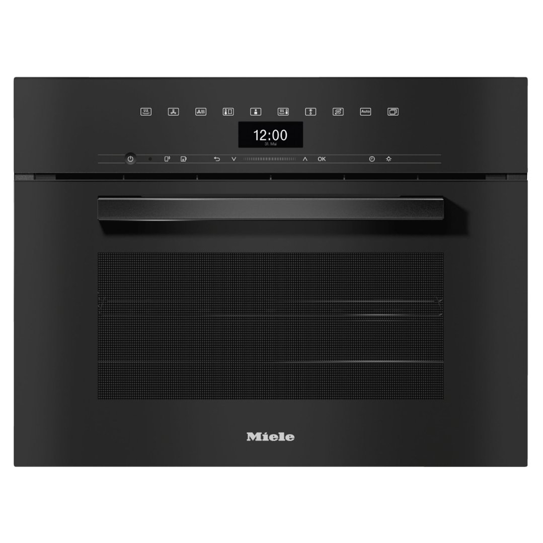 Miele 45cm Compact Combination Steam Oven with HydroClean Self-Cleaning Function Obsidian Black DGC7440HCPROOBSW