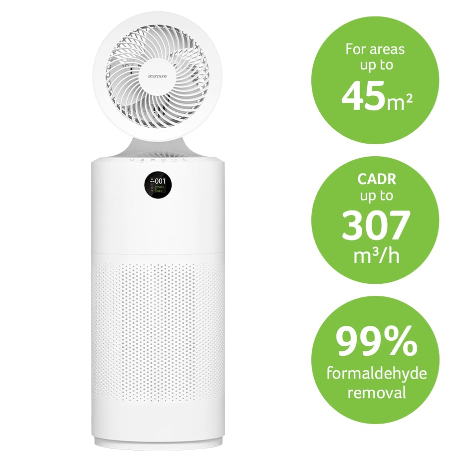 Acer ACERPURE COOL 2 in 1 UVC Formaldehyde Air Purifier & Circulator AC553-50W ZL.ACCTG.073
