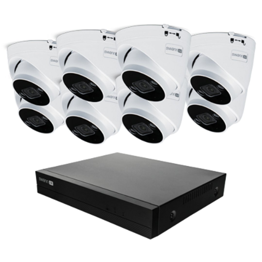 Swann AdvancedX™ Wired NVR Security System with 24/7 Recording SWNVK-8ADVANX8D