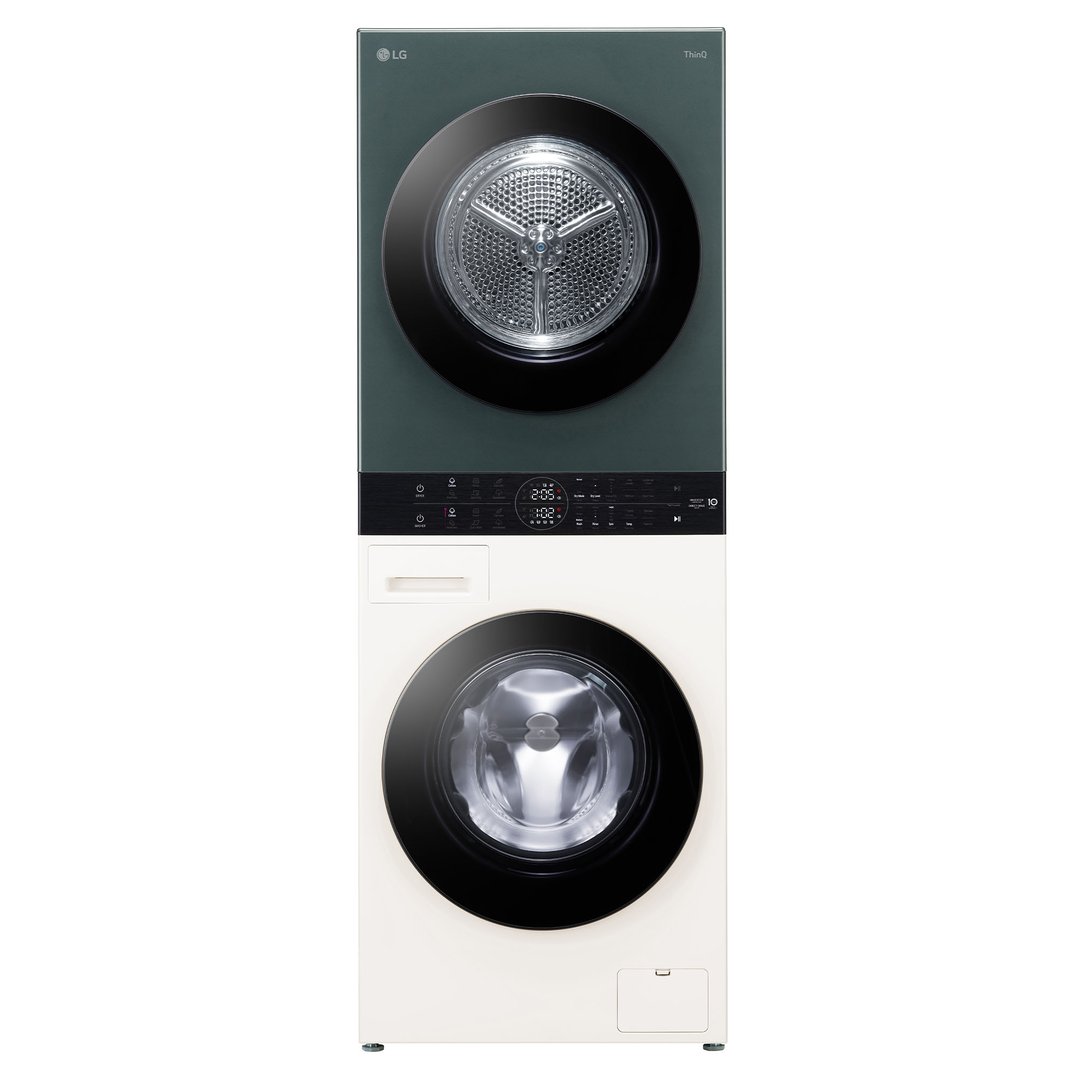 LG 12/9kg WashTower™ All-In-One Stacked Washer Dryer in Forest Green / Beige WWT-1209FGB