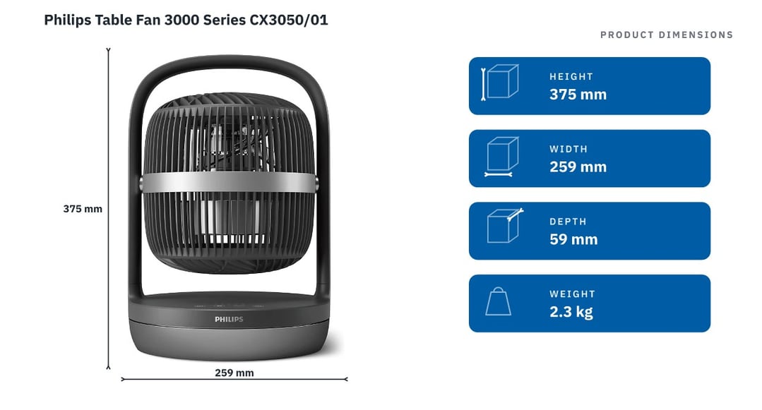 Philips Table Fan 3000 Series CX3050/01
