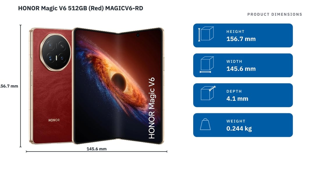 HONOR Magic V6 512GB (Red) MAGICV6-RD
