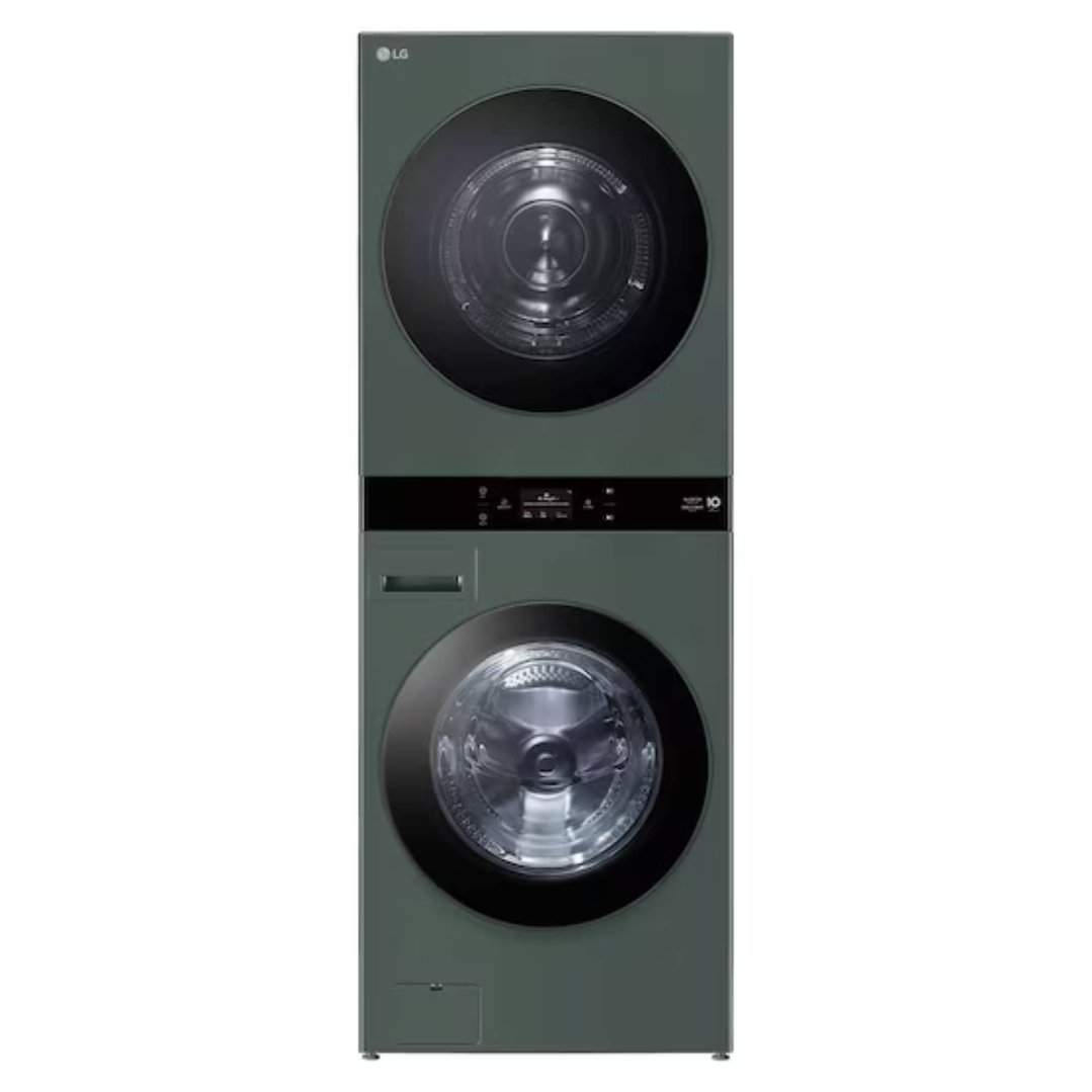 LG AI WashTower™ 19/10kg All-In-One Stacked Washer Dryer - Forest Green WWT-1910FGX