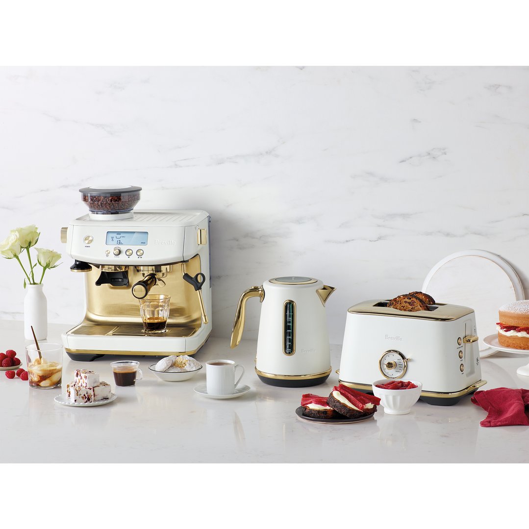 Breville the Barista Pro™ Sea Salt Brass BES878SSB Buy Online with