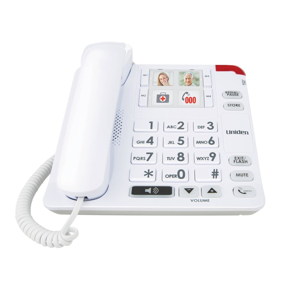 Uniden Sight & Sound Enhanced Corded Phone System SSE34