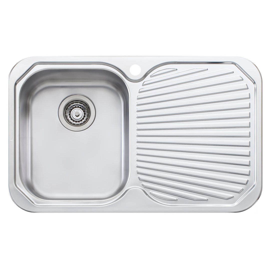 Oliveri Petite Single Left Hand Bowl Sink With Drainer PE321