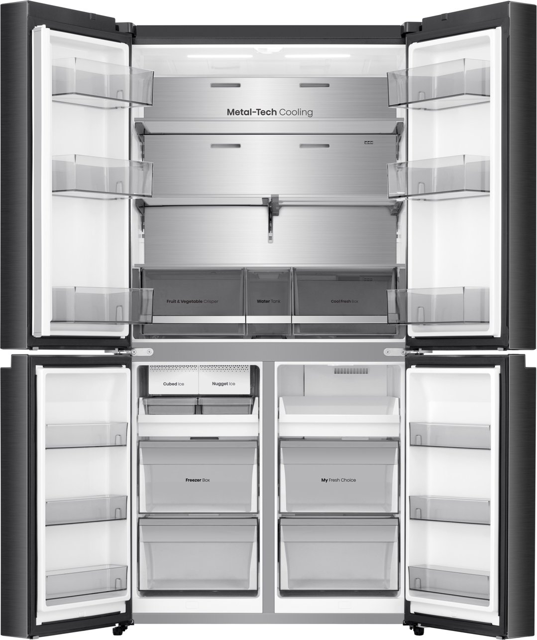Hisense 640L PureFlex French Door - Dark Stainless Steel HRCD640TBW