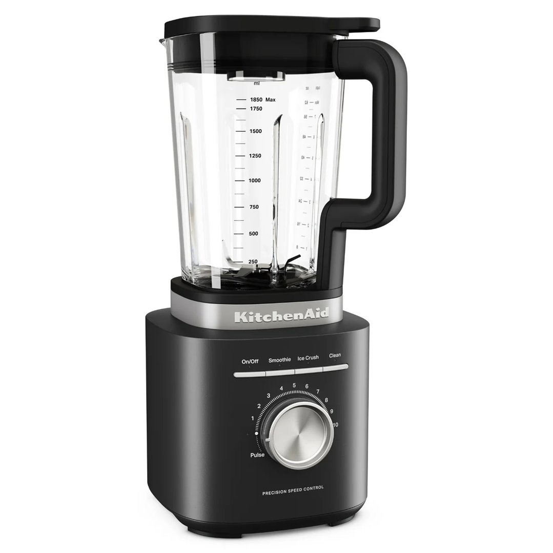 Kitchenaid Pure Power Blender with Glass Jar - Black Matte 5KSB2070ABM