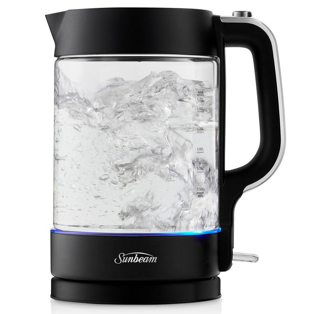 Sunbeam 1.7L Black Classics Glass Kettle KE6450K Buy Online with