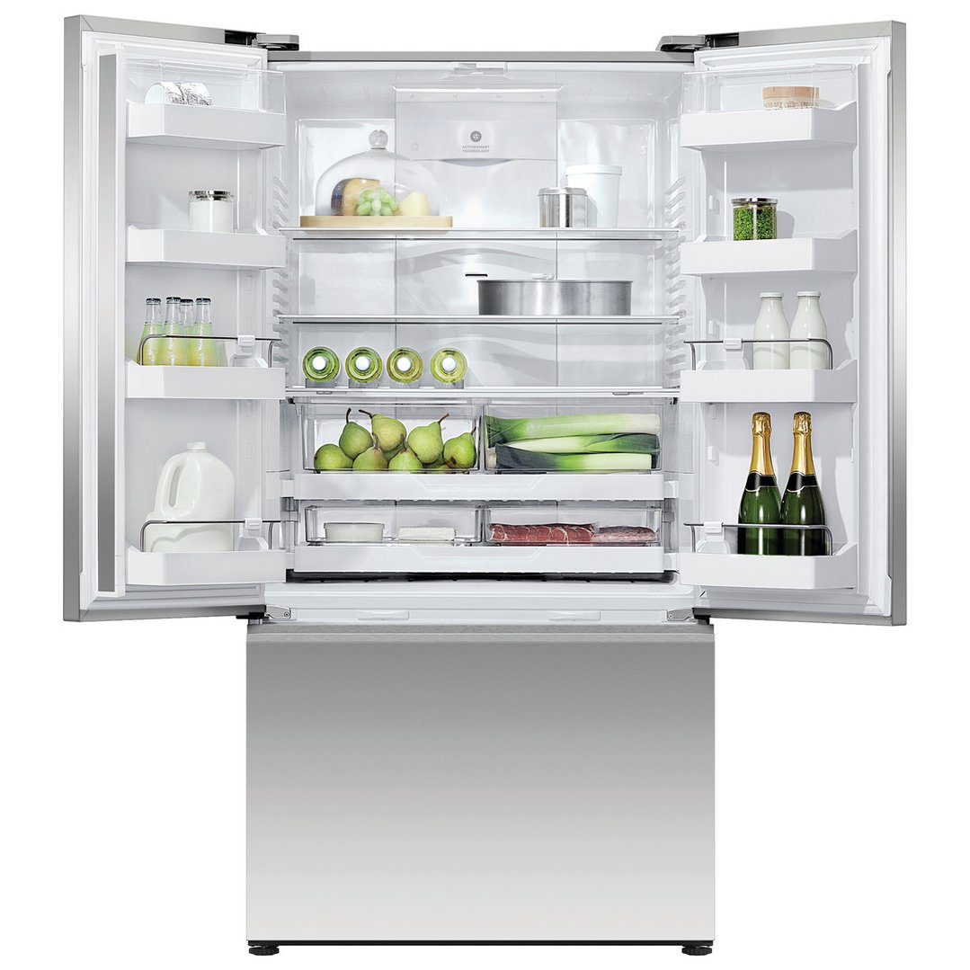 Fisher & Paykel 569L Series 7 French Door Refrigerator Freezer, Ice & Water RF610ANUX5