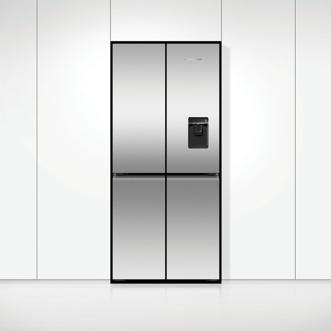 Fisher & Paykel 498L Series 7 Quad Door Refrigerator Freezer, Ice & Water RF500QNUX1