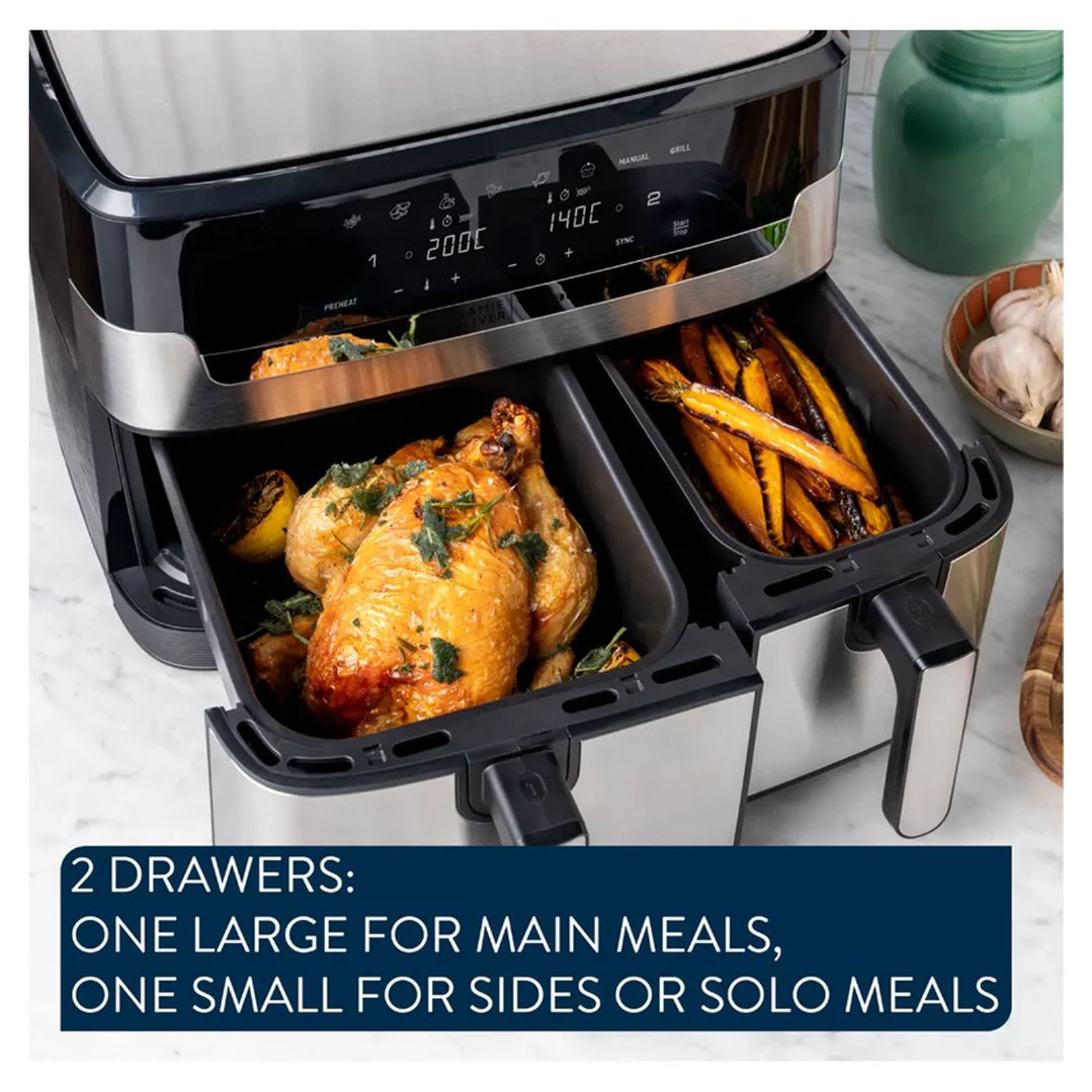 Tefal Jamie Oliver by Tefal Dual Air Fryer EY905J