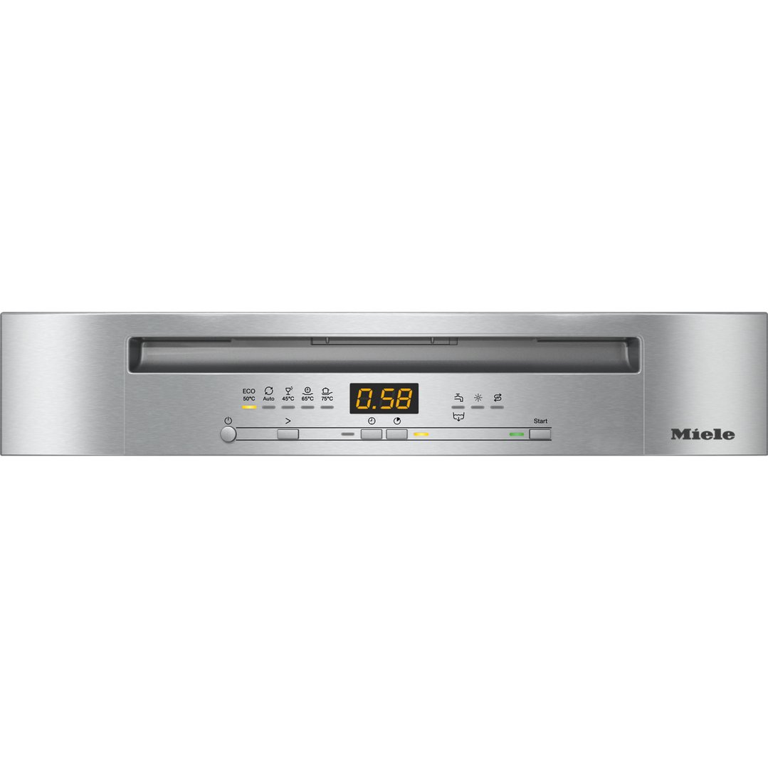Miele 60cm Freestanding Dishwasher with QuickPowerWash and AutoOpen Drying CleanSteel G5210SCCLST