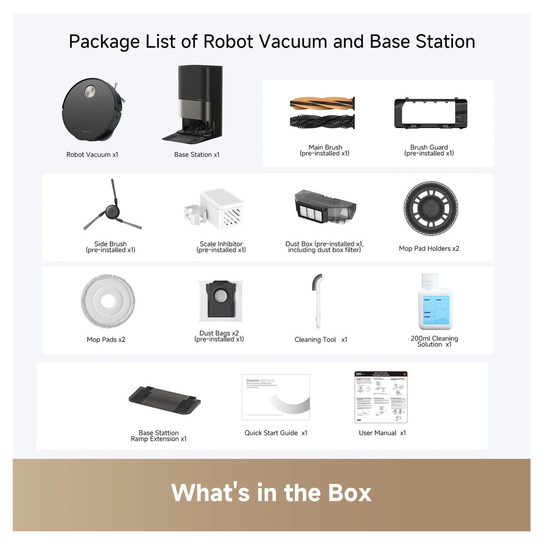 Dreame X50 Ultra Robot Vacuum and Mop with Auto-Empty and Mop Self-Cleaning Station DRE-X50U