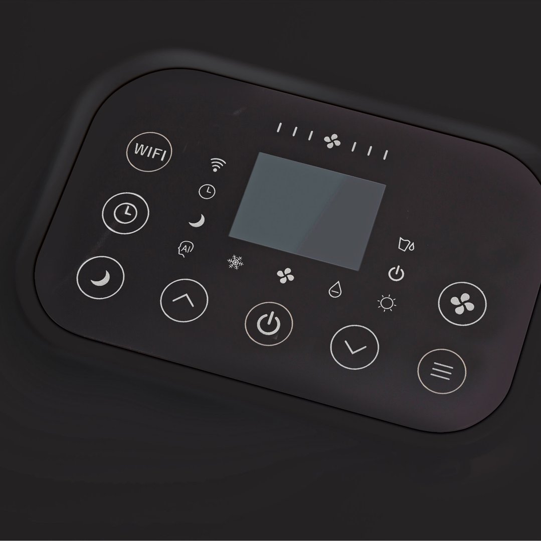 Excelair 4.1KW Portable Air Conditioner Wi-Fi, Black/Gold EPA58041BG