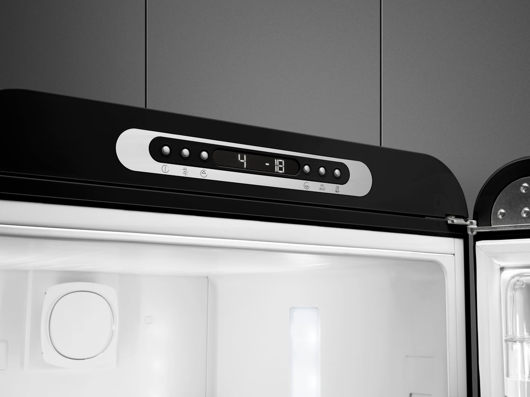 Smeg FAB 32 50’S Style Retro Refrigerator, Right Hand - Black FAB32RBL5AU